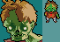 Portrait of a Zombie with its in game sprite